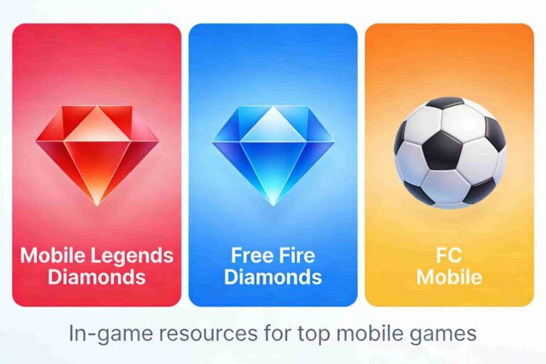 Mobile Legends Diamonds, Free Fire Diamonds ও FC Mobile Top-up: বিকাশ/রকেট পেমেন্ট টিউটোরিয়াল